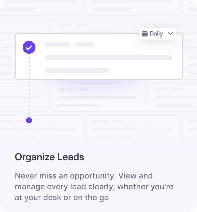 Organize Leads